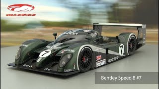 ck-modelcars-video: Bentley Speed 8 #7 Winner 24h LeMans 2003 Capello, Kristensen, Smith Minichamps