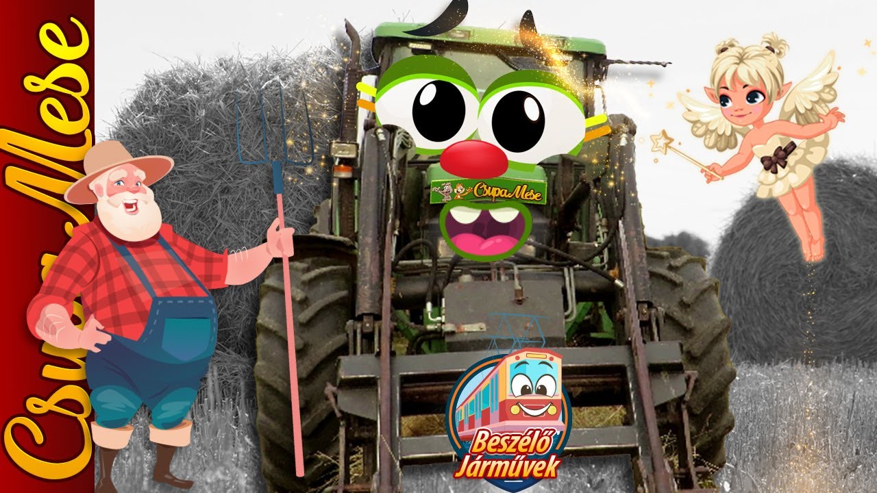 BESZÉLŐ JÁRMŰVEK– Bálázógép traktor