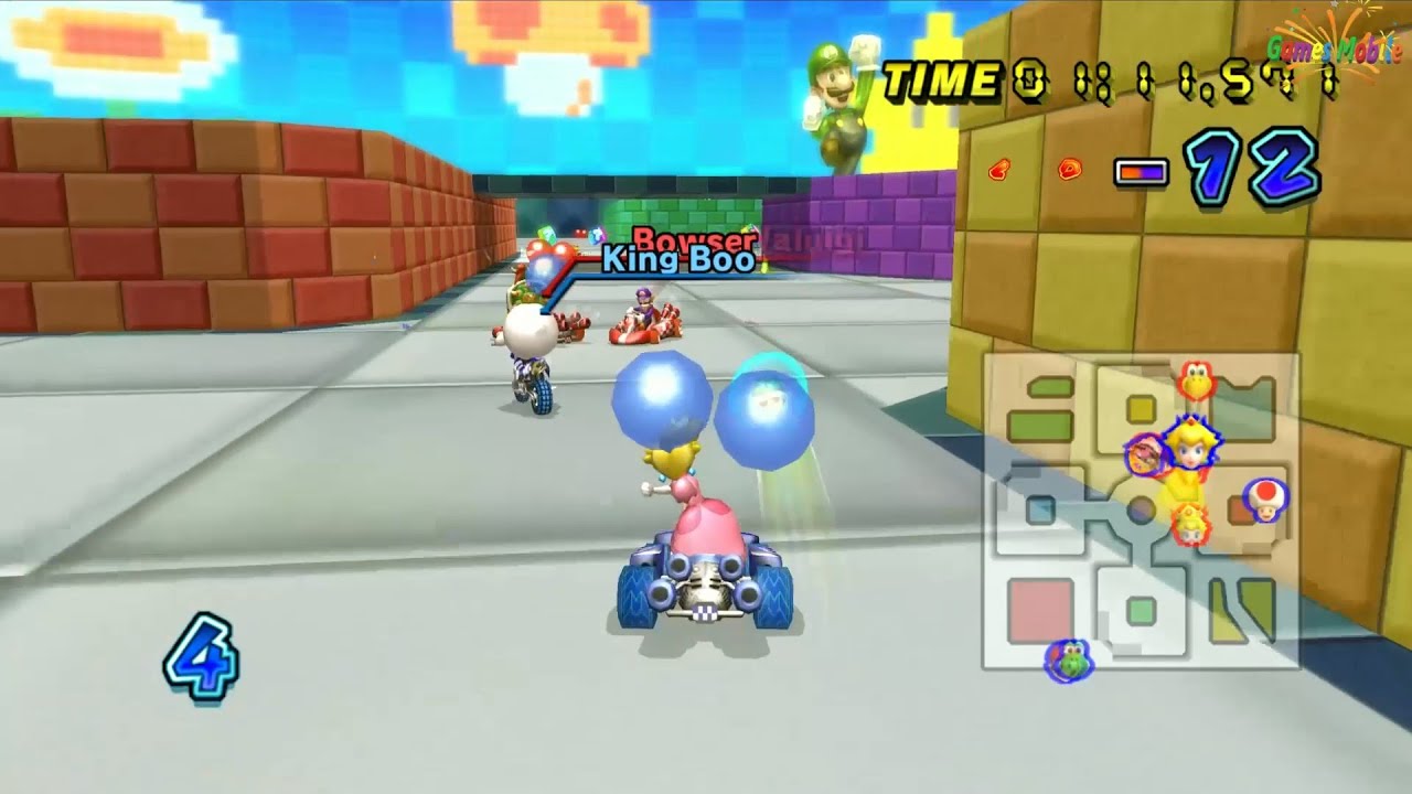 Peach Balloon Battle #65 (Video Full HD 60Fps) Mario Kart Wii - Games Mobile