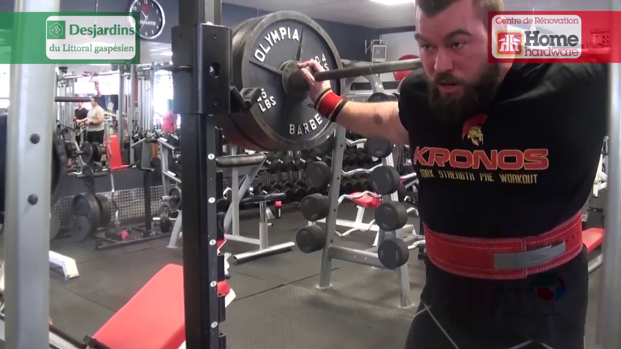 Mickael Cloutier champion québécois de dynamophilie