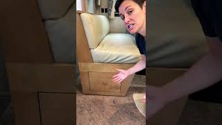 Any ideas on how to keep these bench seats from sliding out#rvstorage