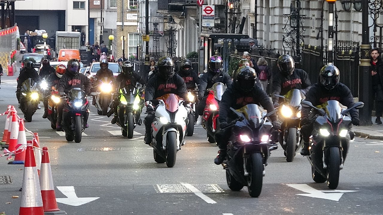 SUPERBIKES in London 2025.Yamaha R1M,BMW S1000RR,Honda CBR1000RRR