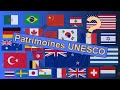 Les pays qui comptent le plus de patrimoines unesco 