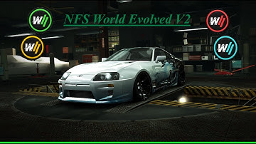 NFS World Evolved V2 daily challenge series (C class, win the race, 3 laps, Supra) Urban legend