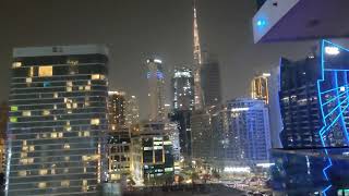 Night View In Waves Tower By Kasco Business Bay Dubai