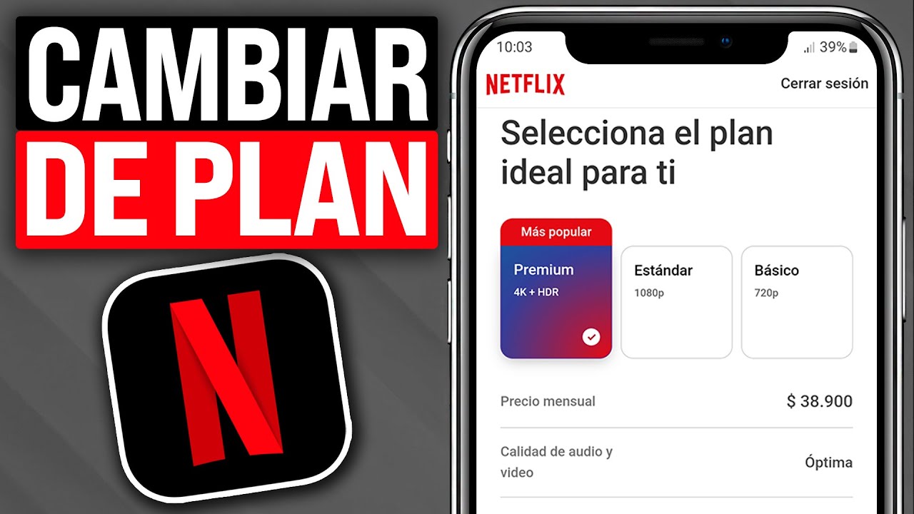 Cómo CAMBIAR mi PLAN de NETFLIX desde mi CELULAR (2024) Paso a Paso