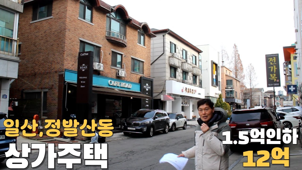 일산 정발산동 상가주택(1.5억⬇️내림) 급매가12억
