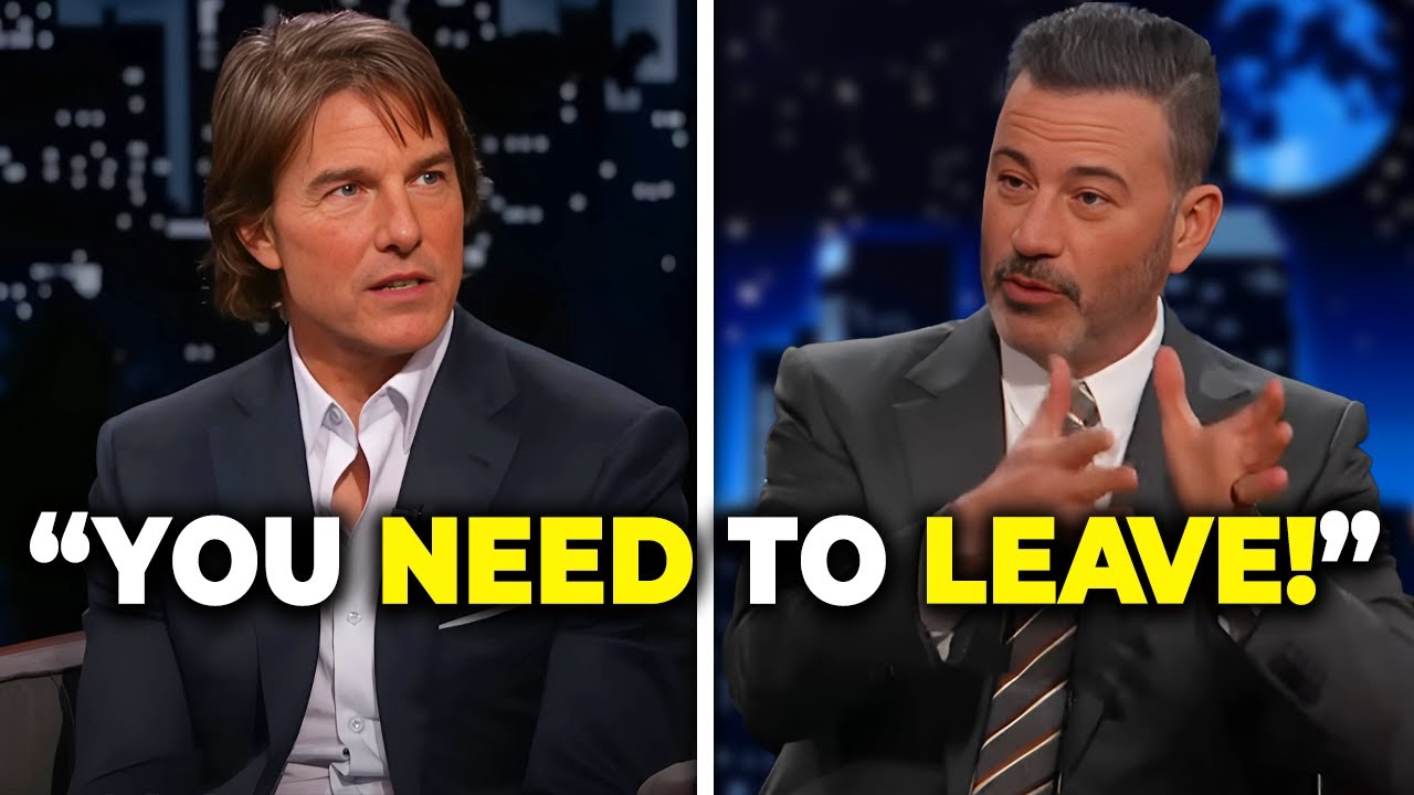 Tom Cruise Kicked Off Jimmy Kimmel's Show After Fiery Clash! - YouTube