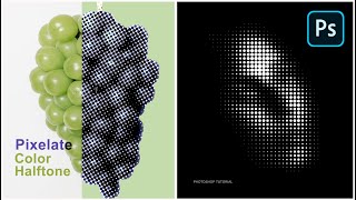 Pixelate Color Halftone in Photoshop | Episode 4 | Channels , Invert Adjustment layer