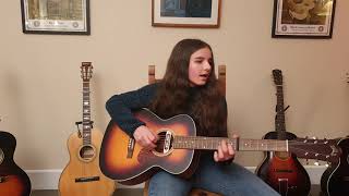 Police dog blues by Blind Blake 1929 played by 13 year old Muireann Bradley on Guild M-240E