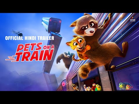 PETS ON A TRAIN - Official Hindi Trailer | Damien Ferrette, Kaycie Chase | Animation Comedy Movie