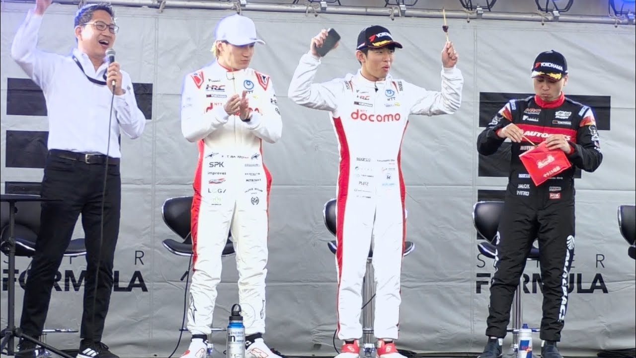 【Rd'4 日曜/牛串  🏆太田格之進 ②牧野任祐 ③岩佐歩夢 トップ3ドライバートーク 】SUPERFORMULA モビリティリゾートもてぎ 2025.04.20
