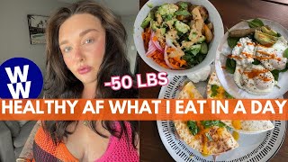 WHAT I EAT IN A DAY ON WEIGHT WATCHERS FOR WEIGHT LOSS AFTER GAINING SOME WEIGHT BACK !