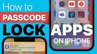 How to Passcode Lock Apps on iPhone (iOS 15) | Screen Time App Limits screenshot 4