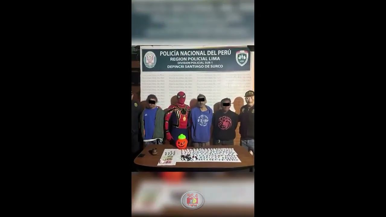 From comic book to crackdown, Spider-Man joins Peruvian police in Lima drug raid