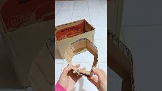 Tutorial topeng Kardus Cool cowok, cewek yang Viral di TikTok/Cardboard mask craft #shorts