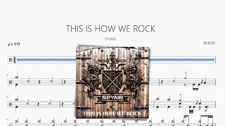 THIS IS HOW WE ROCK【SPYAIR】動態鼓譜 ドラム楽譜