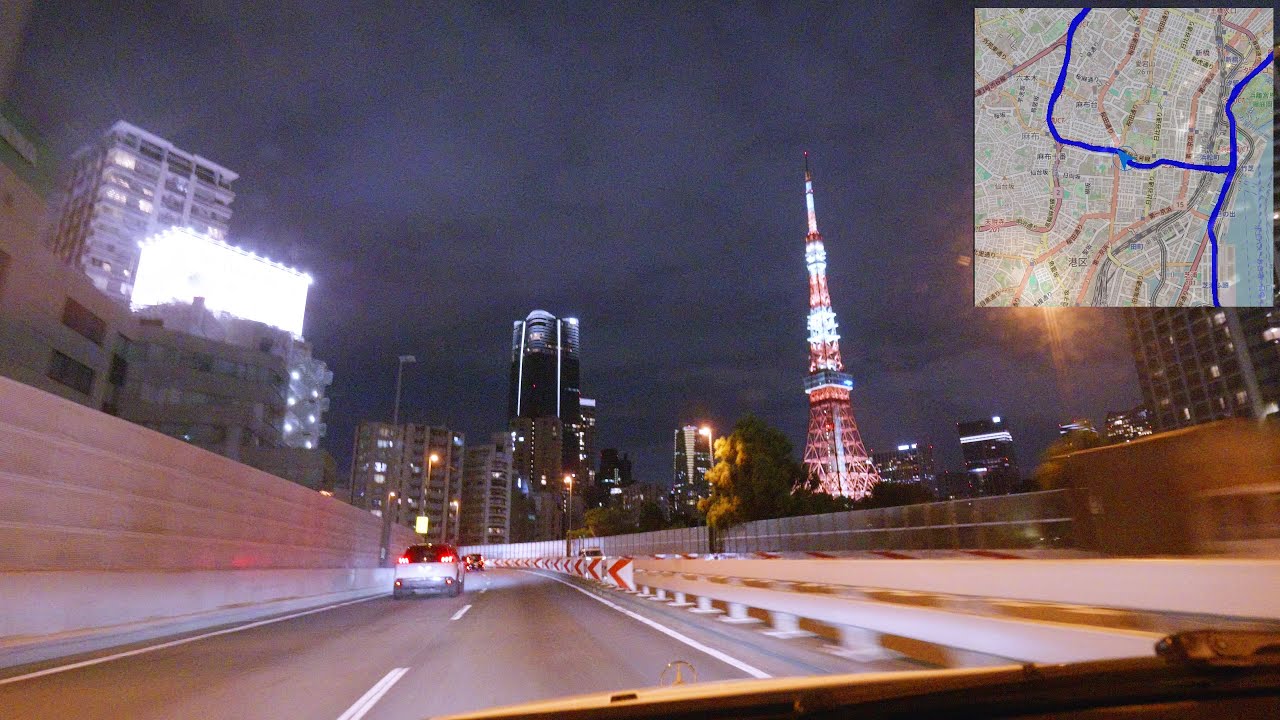 車載動画  首都高速都心環状線・湾岸線・小松川線八の字周回 東京ドライブ