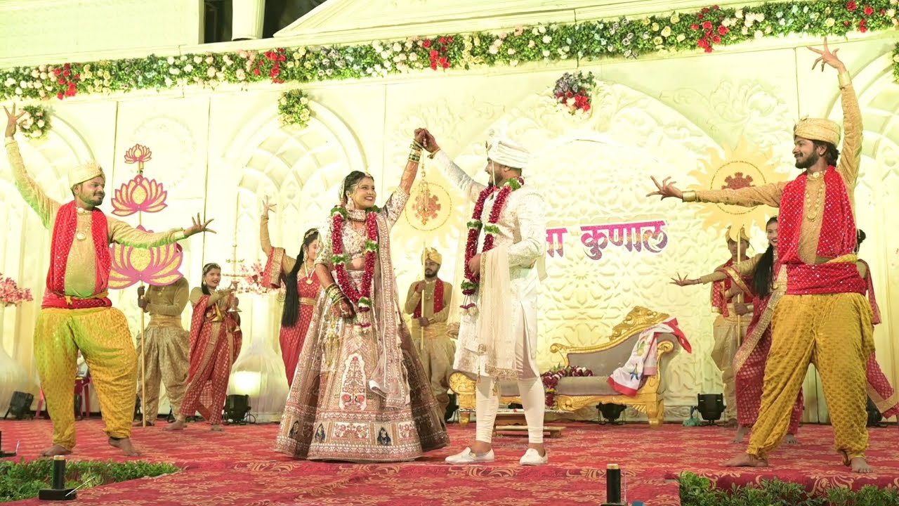 पुजाचा शुभ ❤️ विवाह...✨ वरमाला..💕नवरदेवाची मिरवणूक..😍सर्वांनी केला एन्जॉय..💃🏻