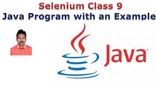 Selenium 9: Java Program Structure