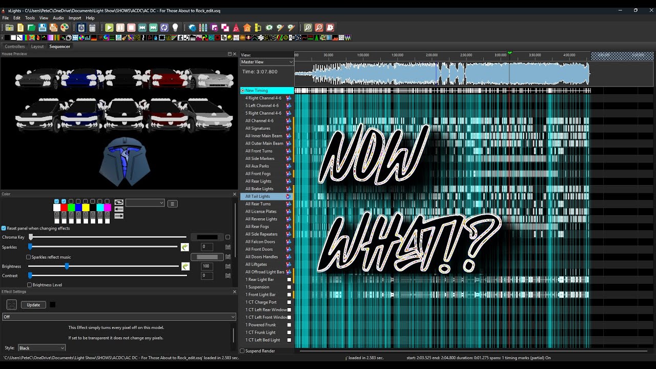 The beginning basics of programming Tesla Light Show sequences with xLights