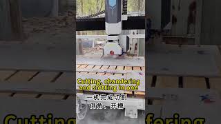 4+3 bridge cutting machineMulti-axis control, precise cutting#BridgeCutter #StoneMachine