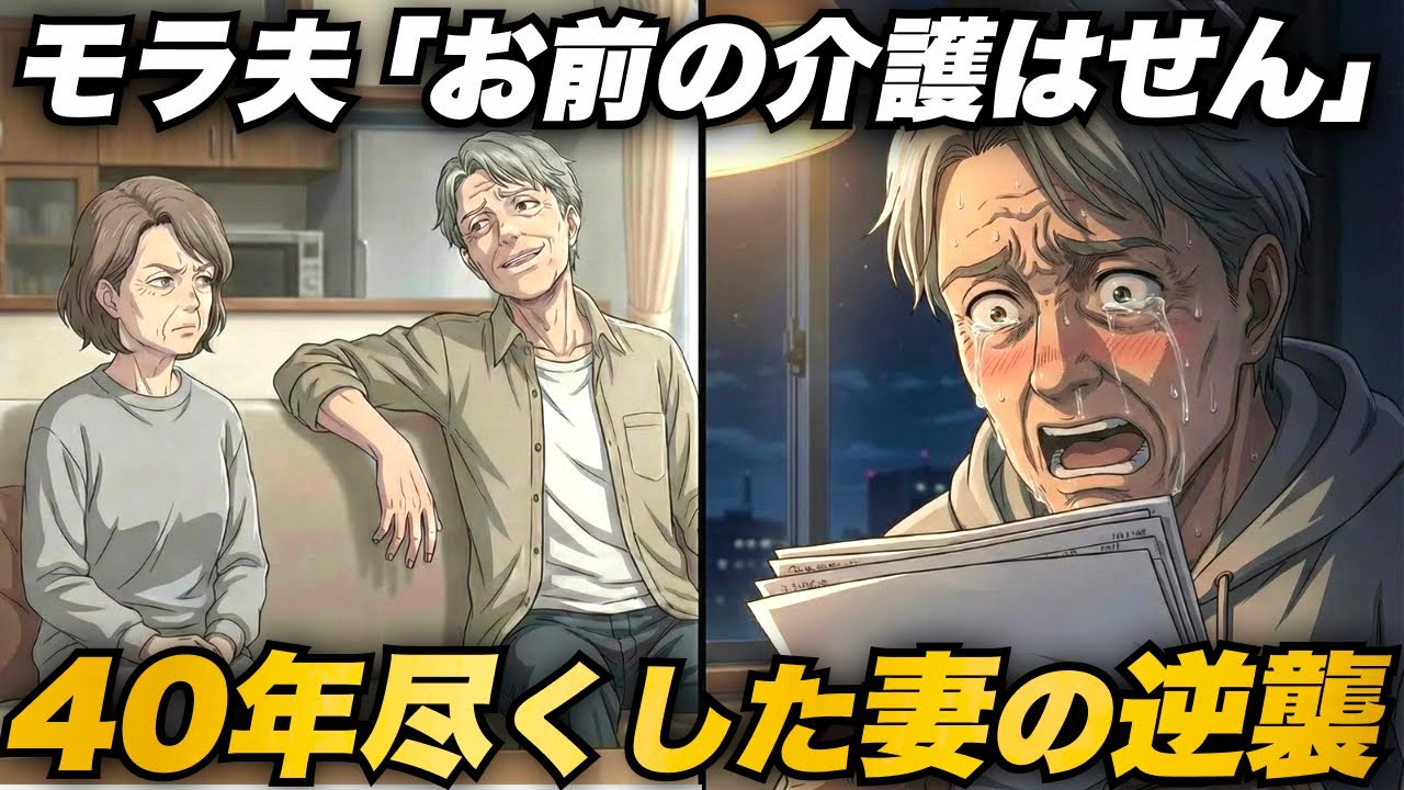 モラハラ夫「お前がボケても介護はしないw」75歳妻「そうですか…」→40年尽くしてきた夫に一枚の資料を渡して、復讐した結果w【60代・70代】【シニアライフ】