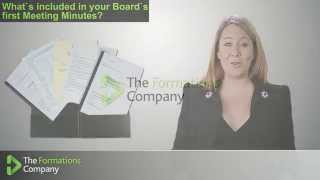 Board Meeting Minutes - The Formations Company Board Meeting Minutes - The Formations Company