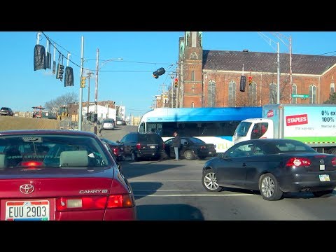 BUS DEMOLISHES CAR IN INTERSECTION!!! ---- Day 188: 2/26/14 - BUS DEMOLISHES CAR IN INTERSECTION!!! ---- Day 188: 2/26/14