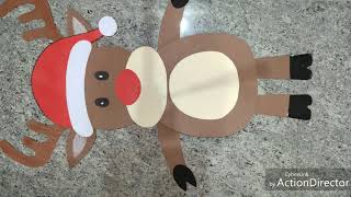Paper Reindeer Craft | Origami Reindeer Easy | How to make Reindeer | Christmas Craft Reindeer