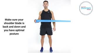 External rotation (Isometric hold)