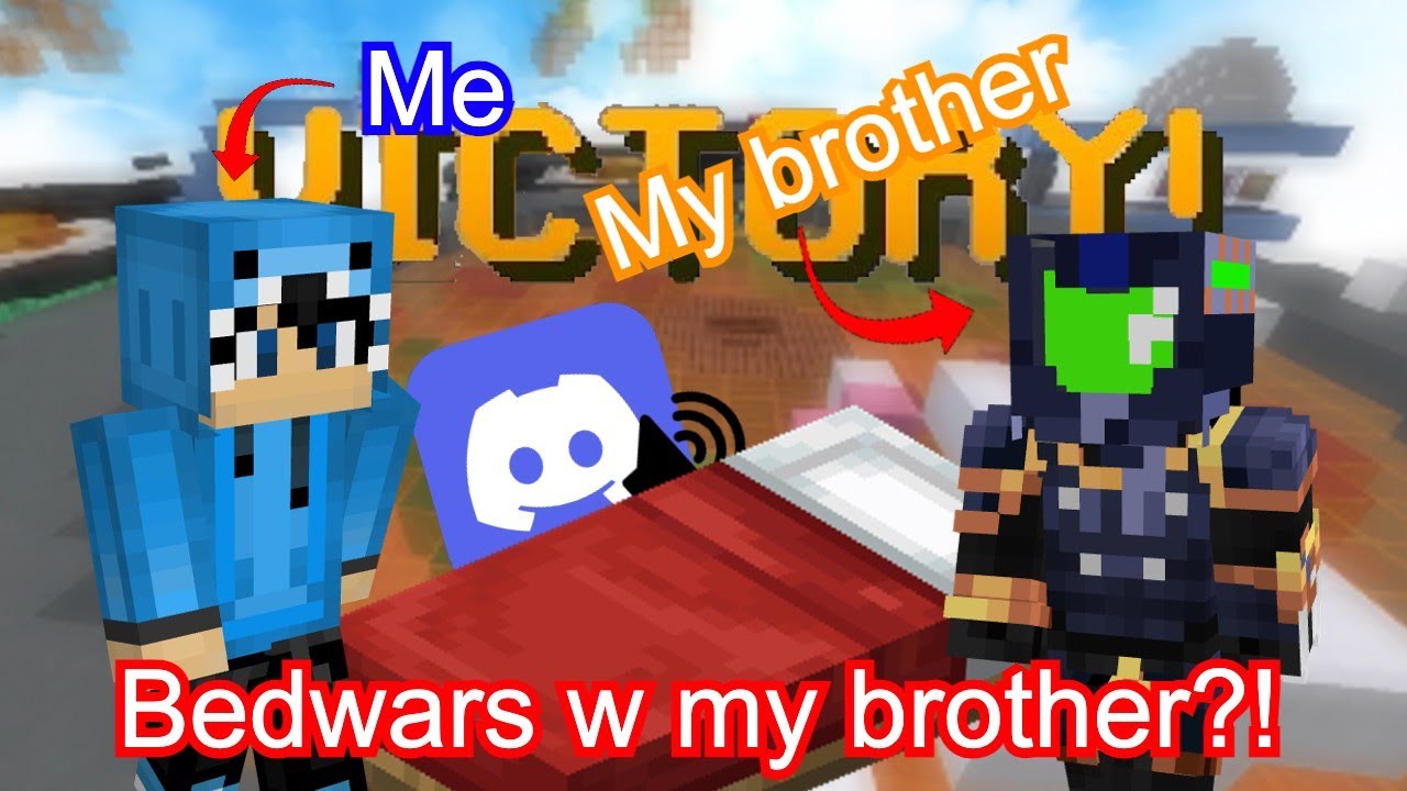 I played BEDWARS with my *SWEATY* brother | Pika Minecraft - YouTube