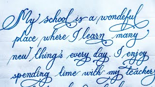 Beautiful Smooth Styling Cursive Handwriting in English || Learn How to Practice || Handwriting360 