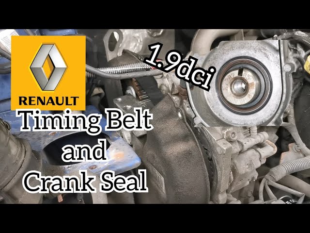 Renault Trafic F9Q, Timing Belt Tensioning and Crankshaft