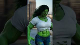 Beautiful Woman Transforms Into Hulk Epic Transformation Shorts