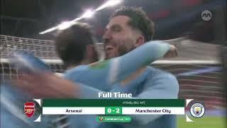 Arsenal 0-2 Manchester City Match Highlights | Carabao Cup 25/26 Finals