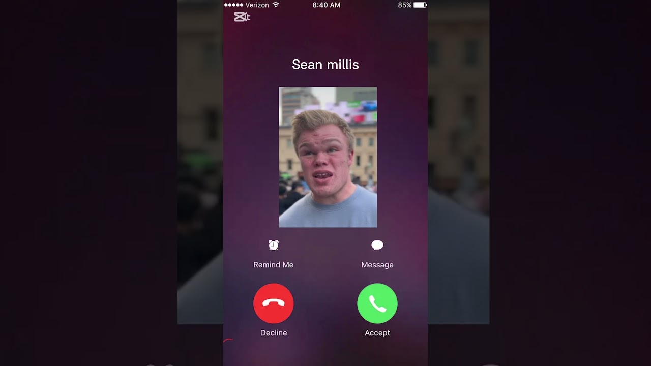 Sean Millis call. Accept or decline? 