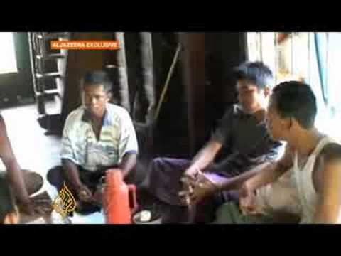 داخل نهر إيراوادي بعد إعصار نرجس - 2 سبتمبر 2008