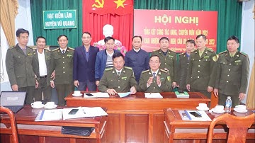 Hạt kiểm lâm huyện  tổng kết công tác Đảng, chuyên môn năm 2022,  hội nghị cán bộ công chức năm 2023