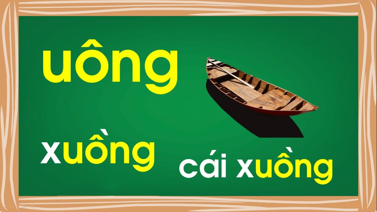 Bé tập đọc và làm quen với vần Uông trong tiếng việt... - youtube