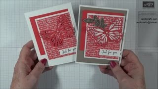 Stampin' Up! Butterflies Thinlits Dies Birthday Card