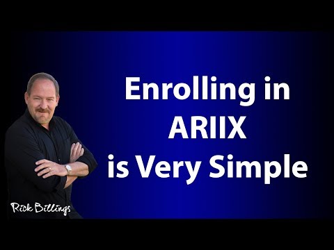 Enrolling in ARIIX is Very Simple