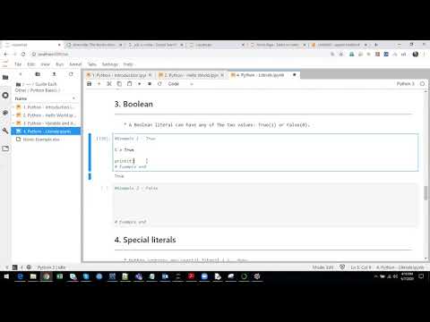 8. Python in Tamil  - Boolean Literals(DataType)