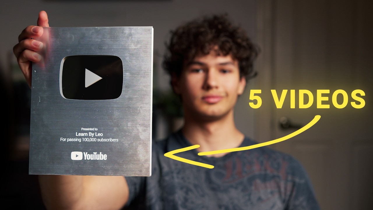 How I got 100,000 subscribers in 5 videos (step by step)