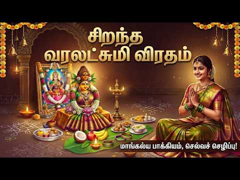 Varalakshmi Vratam for Abundant Wealth! 🌺 Goddess Mahalakshmi Worship for Marital Blessings!