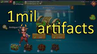 1MIL artifact coins opening + upgrades! - Lords Mobile Stream Highlight screenshot 5