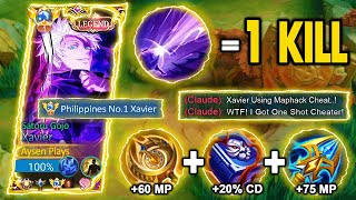 NEW XAVIER PERFECT 1 HIT DAMAGE BUILD FOR SOLO RANKED GAME 2023! 😱 😱 | XAVIER TIPS & GUIDE | MLBB