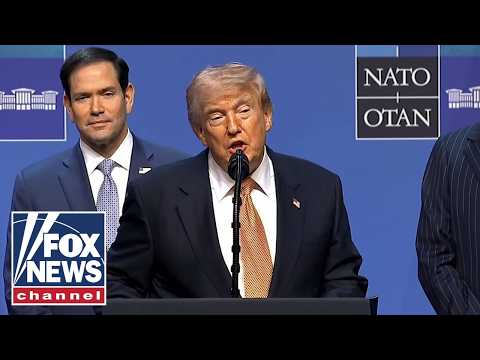 Trump holds presser from NATO summit as Iran conflict reignites