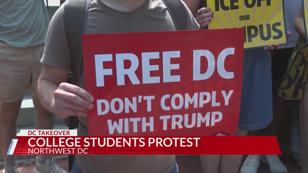 Students protest president's DC takeover at American University