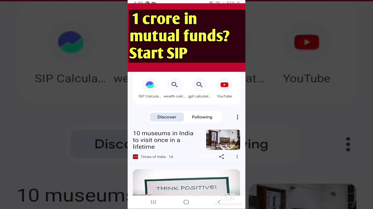 1 crore in mutual funds 😊||Start SIP